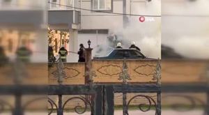 Bursa'da kürekli yumruklu kavga kamerada