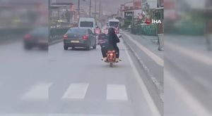 Bursa'da tehlikeli taşımacılık! O anlar saniye saniye kamerada