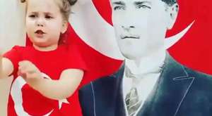 küçük kızın Atatürk şiiri