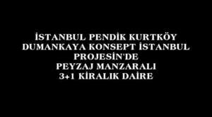 İstanbul Pendik Kurtköy Dumankaya Konsept İstanbul da 2+1 Kiralık Daire