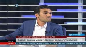 Eğiti-Yorum'nun konuğu ÖGEDER'in başkanı Vahdet Özkoçak ile akademisyen sorunları tartışıldı