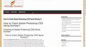 How to Crack Adobe Photoshop CS5 Serial Number