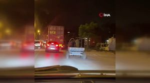 Bursa'da hafif ticari araç alevlere teslim oldu