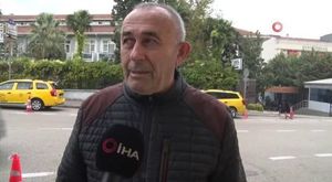 Bursa'da bisikletinin tehlikeli yolculuğu kamerada
