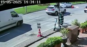 Ehliyetsiz sürücü tersten geldi, trafik polisini böyle ezdi