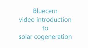 Bluecern / solar cogeneration
