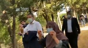 Gaziantep Şahinbey Belediyesi önünde, kendini yakan Eyüp Dalın eşi Ne Erdoğana ne Fatma Şahine ne de Tahmazoğluna hakkımı Helal etmiyorum