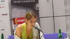 Stana Katic sings to fans at 51st Zlin Film Festival