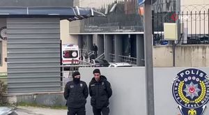 Bursa'da kerestelerin arasına sıkışan köpeği itfaiye kurtardı