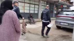 Yol kenarında tüyler ürperten görüntü!