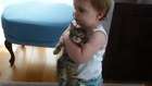 Küçük Çocuğun Kedi Sevgisi