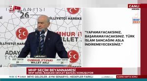 Bahçeli- Türk-İslam sancağını asla indiremeyeceksiniz!