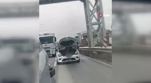 Alkol almak için manzarayı seçti, 25 metreden evin bahçesine düştü
