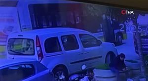 Takla atarak karşı şeride geçti: O anlar kamerada