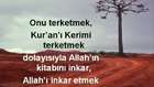 ONU TERK ETMEK KUR'AN'I TERKETMEKTİR İMAM İSKENDER ALİ MİHR 