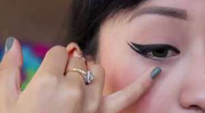 Rihanna & Angelina Jolie cat eyeliner eye make up tutorial 
