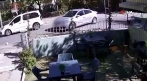 Bursa'da çocukların tehlikeli yolculuğu kamerada!