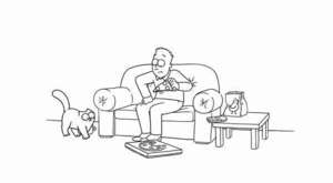 Butterflies - Simon`s Cat (A Valentine`s Special!) 