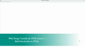HTML Web Design Tutorials - Introduction to HTML Hyper Text Markup Language Lesson 1 - YouTube
