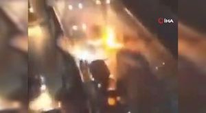 Market çalışanı kız, palet hırsızlarına böyle karşı koydu