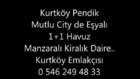 İstanbul Pendik Kurtköy Mutlu City de Eşyalı Kiralık Havuz Gören 1+1 Daire