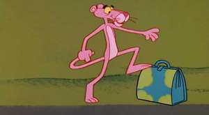 The Pink Panther in _The Pink Quarterback_