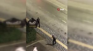 Bursa'da devrilen tır yolu kapattı, kilometrelerce kuyruk oluştu