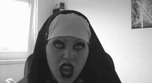 Sexy evil nun