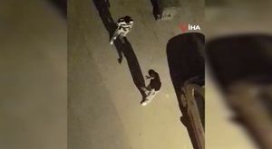 Bursa'da kürekli yumruklu kavga kamerada