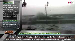 Kanal W-TV ALARM: Türk Gemisi Battı (İtalya'da Gemi Kazası) 28.12.2014 