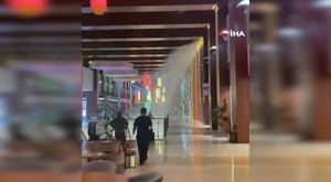 Aracı alevlere teslim olan sürücünün çaresizliği kamerada