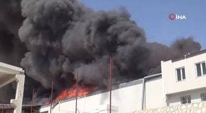 Bursa'da metal fabrikasında yangın paniği