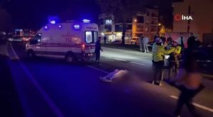 Takla atan otomobilden burunları bile kanamadan çıktılar