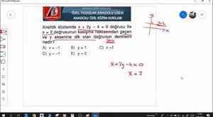 Doğrunun Analitiği - 4 (özel doğru denklemleri)
