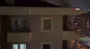 Bursa'da  yavru köpek demir korkuluklara sıkıştı