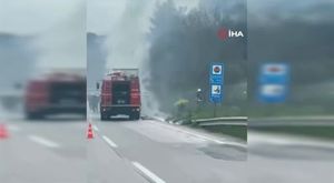 Makas atan sürücü kazaya neden oldu