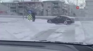 İftar saati sürücüler birbirine girdi