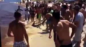 Gazze'de kumda oynarken öldürülen çocukların görüntüleri