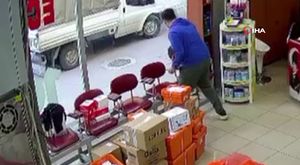 Alkollü maganda vincin tepesine çıkıp alkış istedi