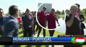 Cristiano Ronaldo Gets Mad And Throws Reporter's Microphone Into Lake
