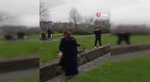 Enkaz çalışmaları sırasında ölümden saniyelerle kurtuluş kameraya yansıdı!