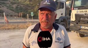Bursa'da 1. kattan düşen çocuğu çuvallar korudu