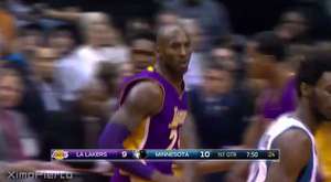 Kobe Bryant Steal & Score | Lakers vs Raptors | 12.7.2015 