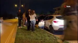 Bursa'da fenalaşan sürücü ağaca çarptı