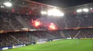 FC Basel Hooligans PLatzsturm vs Aarau