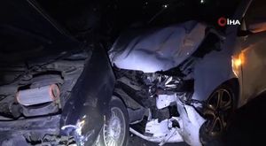 Bursa'da motosikletin kaza anı kameralarda
