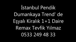 İstanbul Pendik Dumankaya Trend Kurtköy Kiralık 1+1 Daire