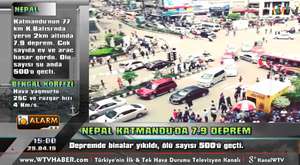 Kanal W-TV ALARM: Nepal'de Deprem (7.9 Şiddeti Evleri Yıktı) 25.04.2015