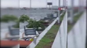 Bursa'da şiddetli yağış nedeniyle otobüs terminalinin çatısı çökmüştü! İşte, o anlar