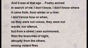 Poem- Poetry By Pablo Neruda